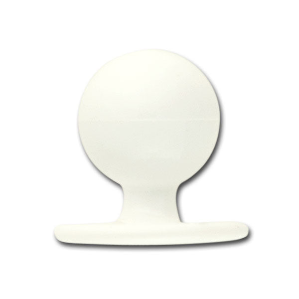 White Chef's Coat Stud Plastic Button