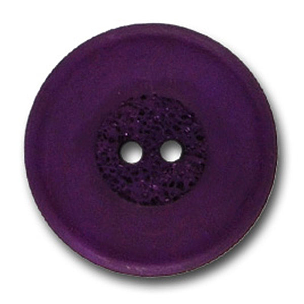 Matte & Sparkle Purple Plastic Button (Made in Switzerland)