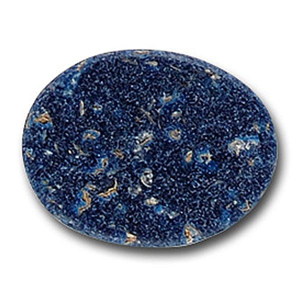 Faux Stone Worn Blue Denim Plastic Button (Made in Italy)
