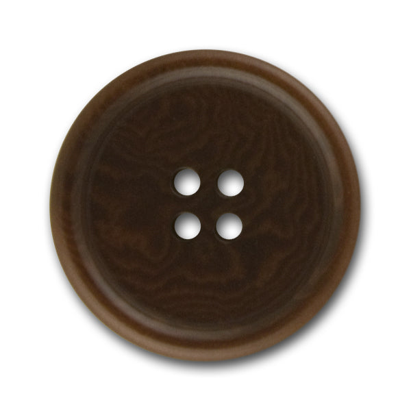 Coffee Brown Corozo Button (Made in Italy)