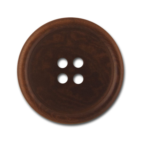 Classic Brown Four-Hole Corozo Button (Made in Spain)