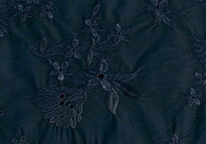 Midnight Seduction Cotton Embroidered Cotton Eyelet