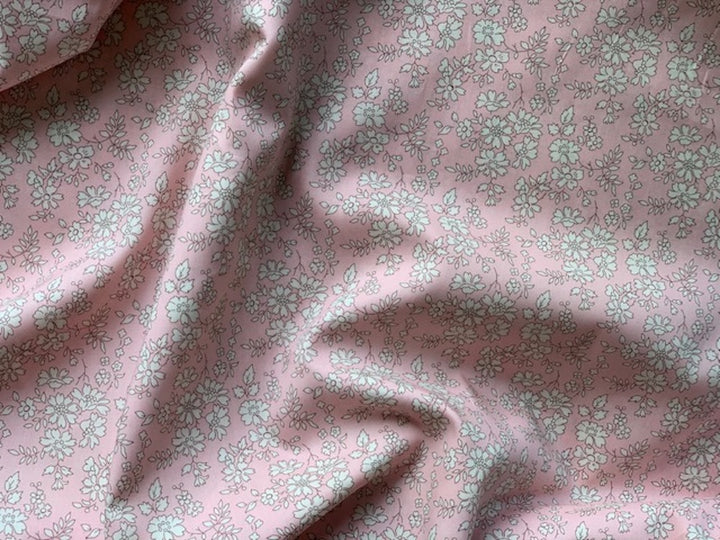 Pale Rose Floral Liberty of London Tana Cotton Lawn (Made in England)
