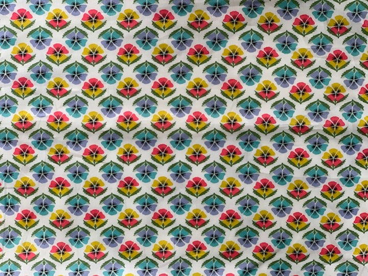Miranda Aqua Liberty of London Tana Cotton Lawn (Made in Italy)