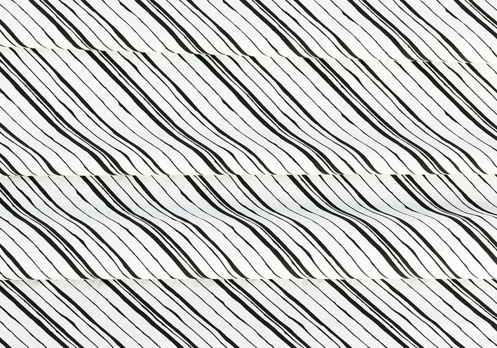 Designer Diagonally Striped Cotton Poplin (Made in Italy)