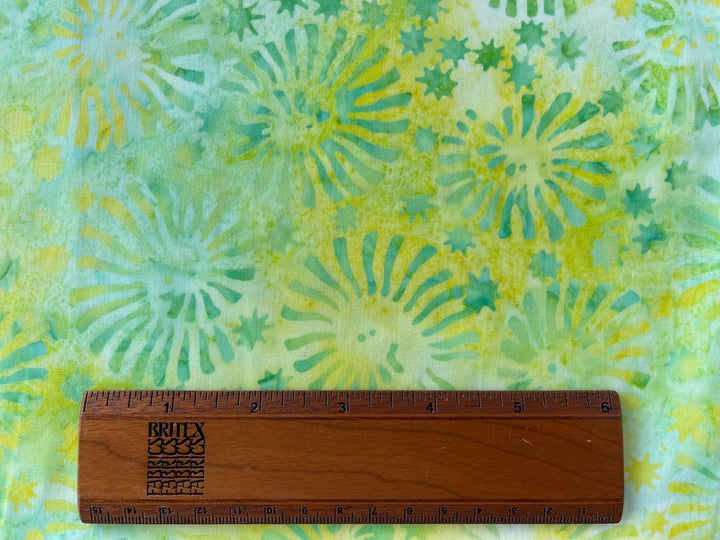 Limoncello Green Fireworks Cotton Batik (Made in Indonesia)