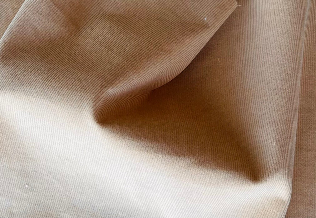 Pale Peach Pinwale Cotton Corduroy (Made in Japan)