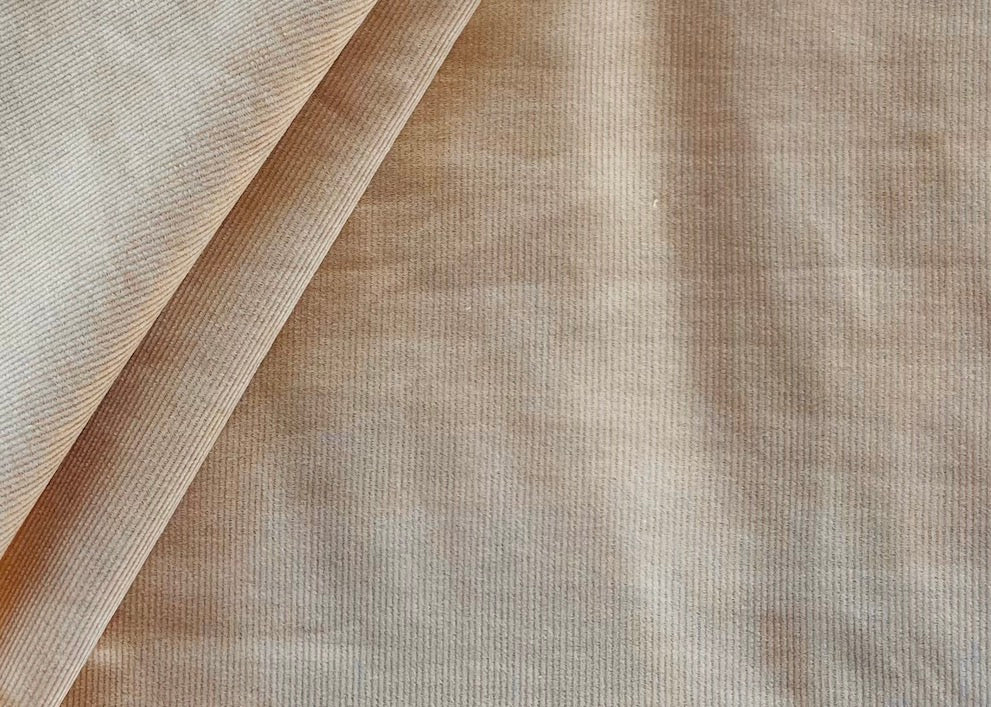 Pale Peach Pinwale Cotton Corduroy (Made in Japan)