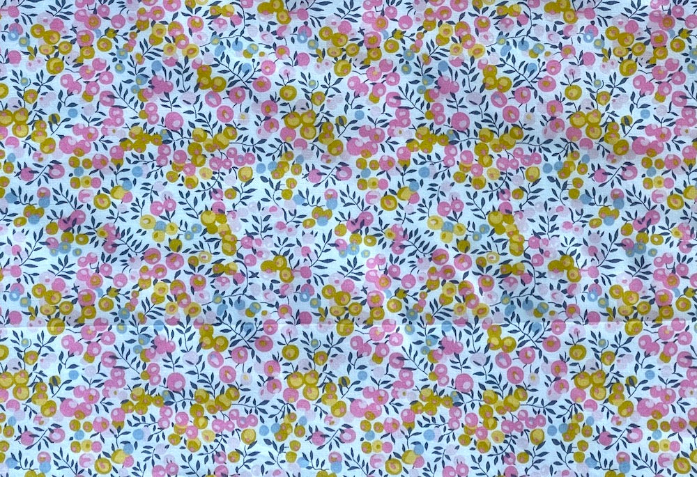 Wiltshire Pink & Butterscotch Liberty of London Tana Cotton Lawn (Made in Italy)