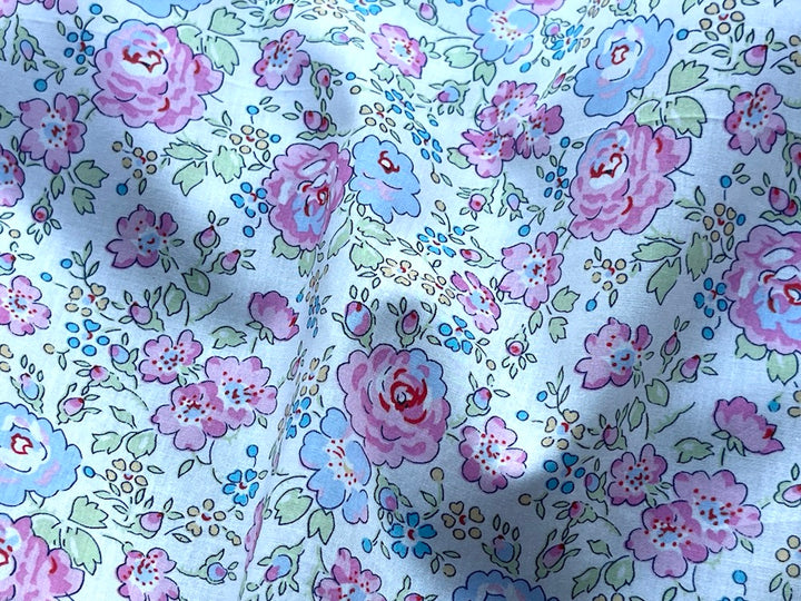 Tatum Summery Pink Liberty of London Tana Cotton Lawn (Made in Italy)