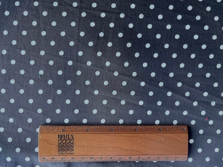 Classic Black & White Stretch Cotton Sateen (Made in Italy)
