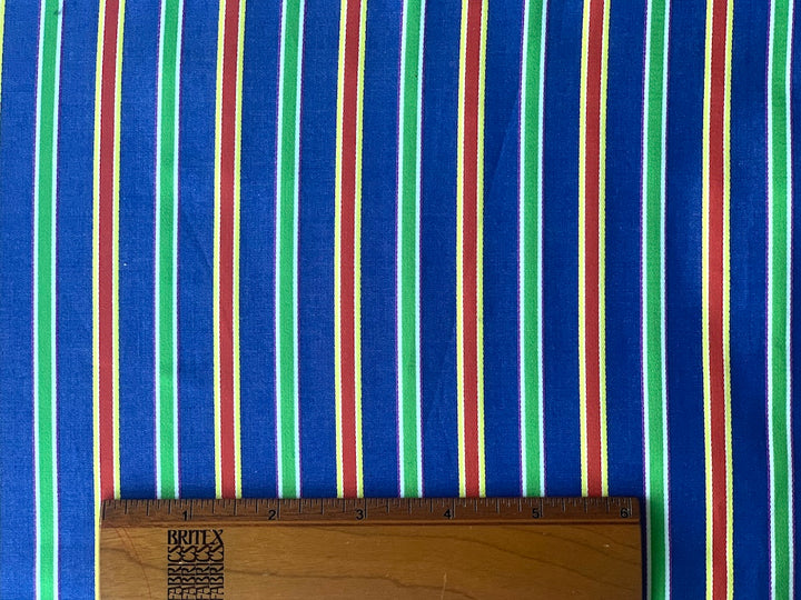 Springtime Striped Fine Cotton Poplin Shirting (Made in Japan)