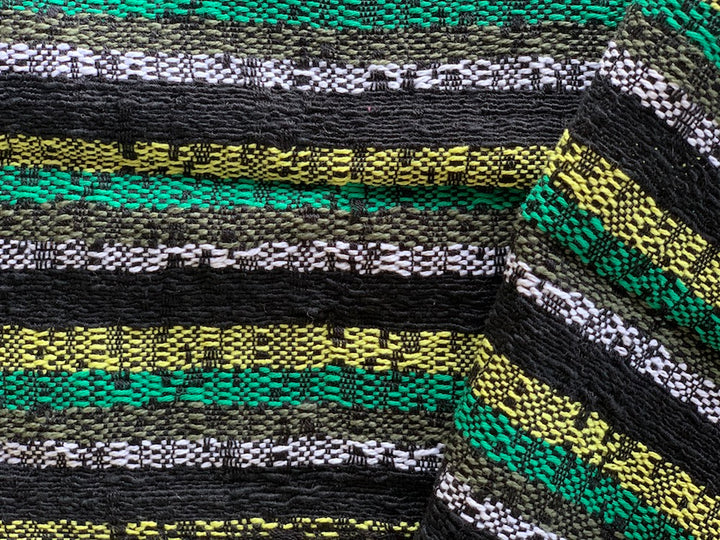 Lemon Jungle Bouclé Cotton Blend Suiting (Made in France)
