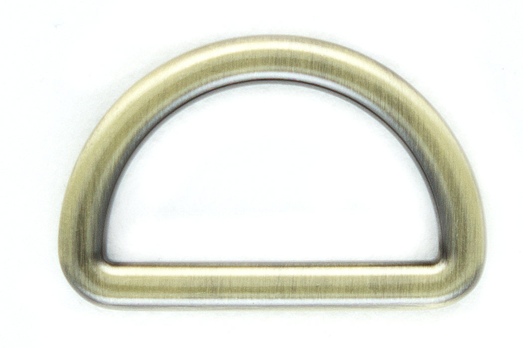 1 1/4" Antique Gold Metal D-Ring