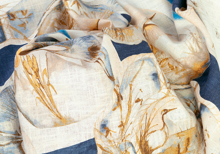 Cool Porcelain Heron Home Decorating Linen (Made in England)