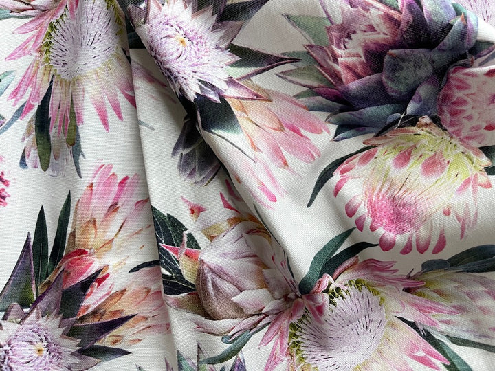 Glorious Tropical Protea Cotton (Made in Spain)