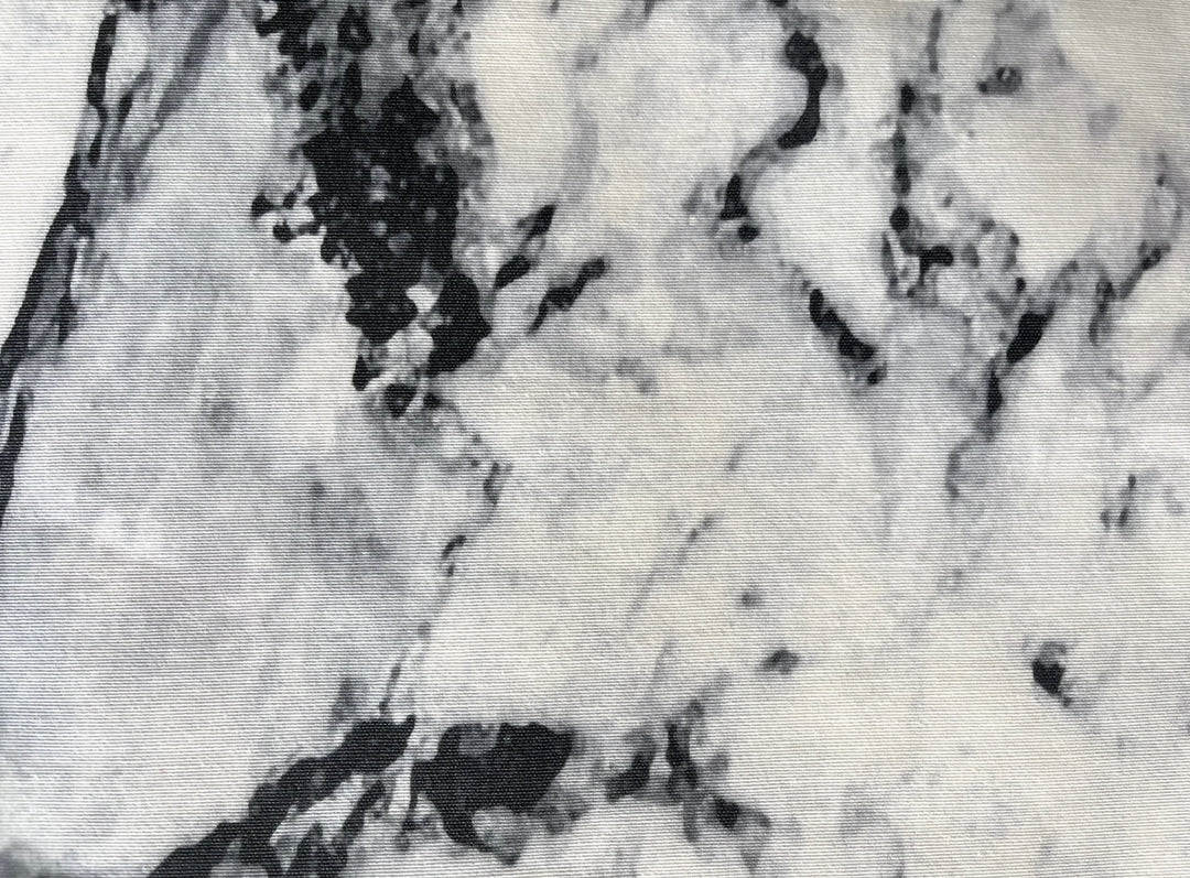 Grey Marbled Laminated Cotton (Made in Spain)