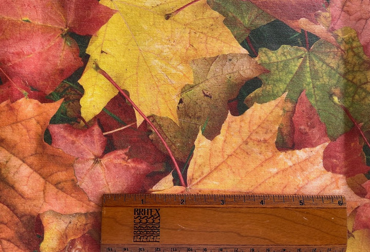 Autumn Leaf Splendor Laminated Cotton (Made in Spain)