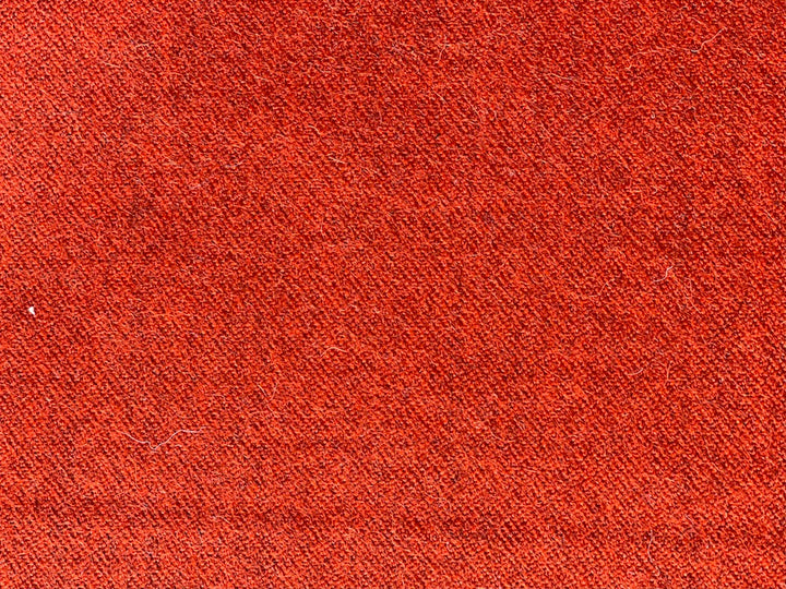 High-End Moderne Heathered Ripe Persimmon Wool Blend (Made in Italy)