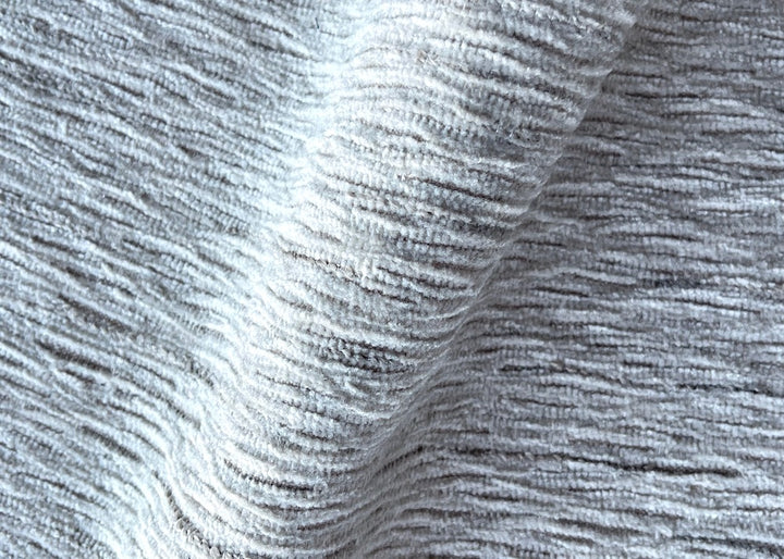 Handsome Cool Oyster Textured Polyester Blend Chenille (Made in India)