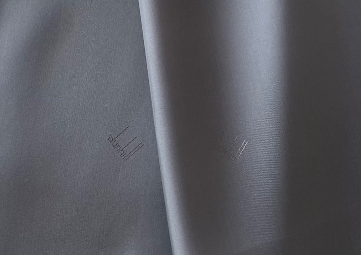 "dunhill" Signature Whale Grey Rayon Bemberg Twill Jacquard Lining (Made in Italy)