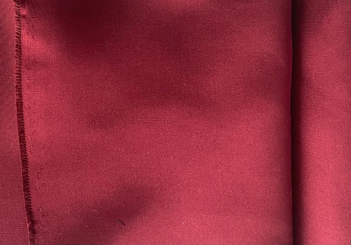 Heavier Claret Silk Satin Charmeuse (Made in Italy)