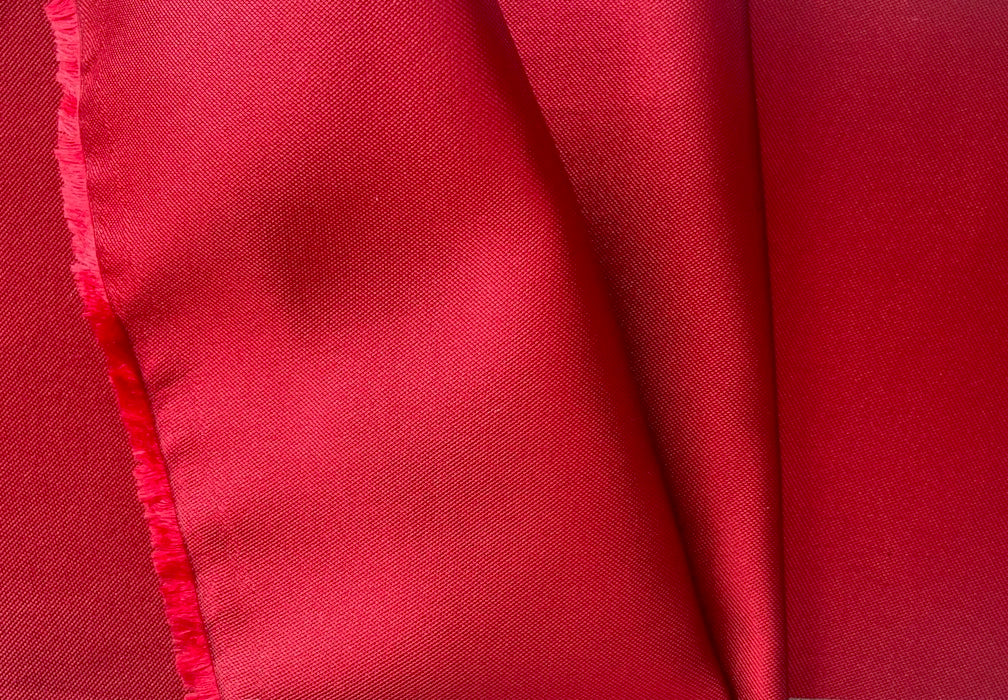 Light to Mid-Weight Lustrous Imperial Red Silk (Made in Italy)