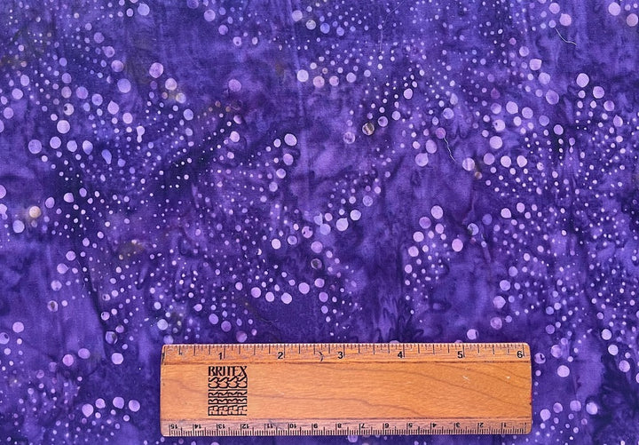 Exploding Purple Starburst Fireworks Cotton Batik (Made in Indonesia)