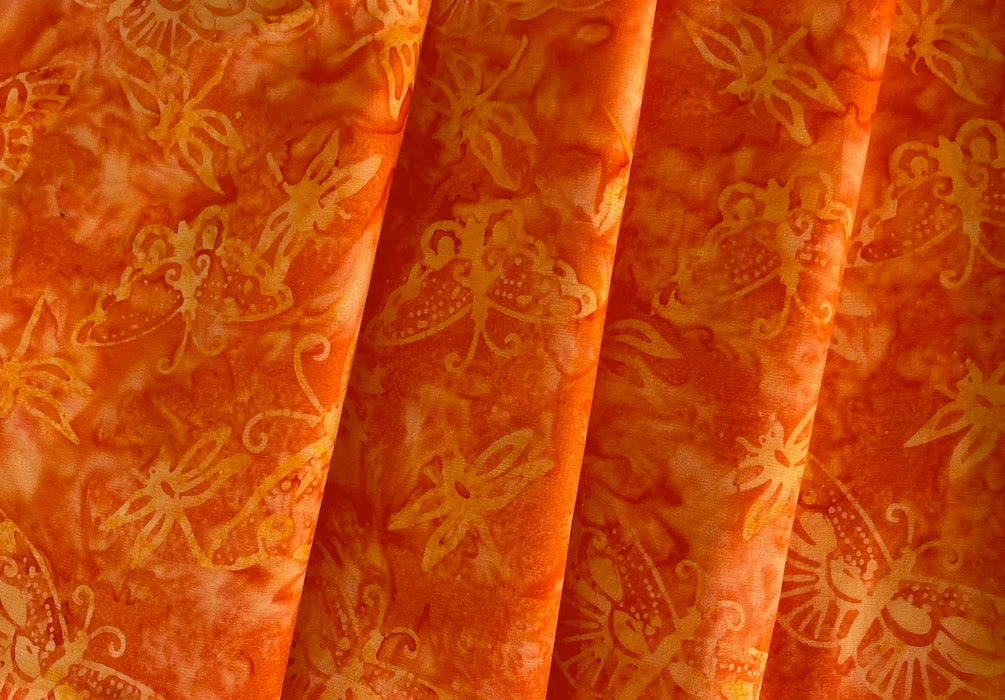 Marigold & Marmalade Butterflies Cotton Batik (Made in Indonesia)