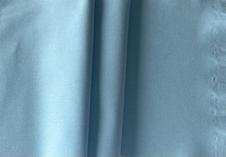 Powder Blue Viscose Blend Ponte Double-Knit