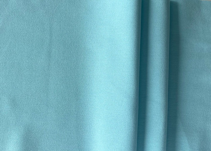 Celestial Aqua Viscose Blend Ponte Double-Knit