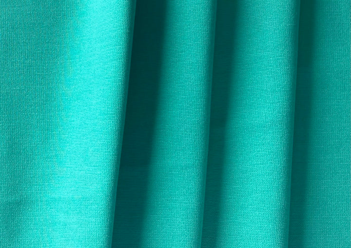 Minty Egyptian Turquoise Viscose Blend Ponte Double-Knit