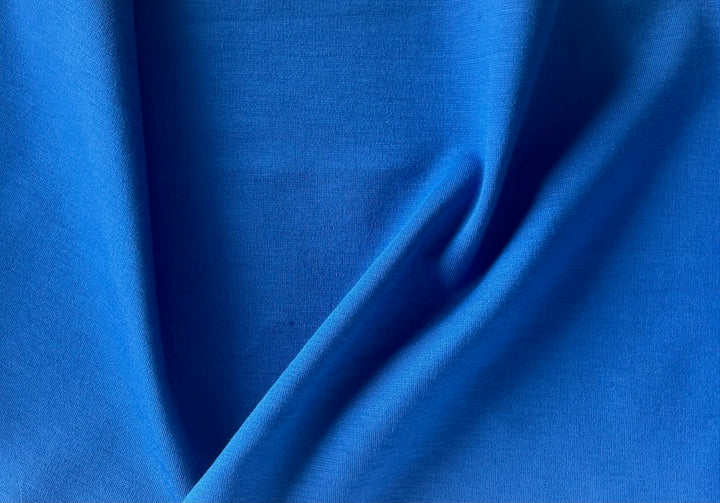 Radiant Sapphire Viscose Blend Ponte Double-Knit