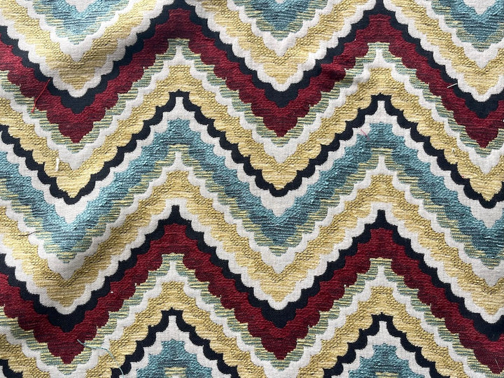 Cultivated Scalloped Flame Stitch Rayon Blend Chenille