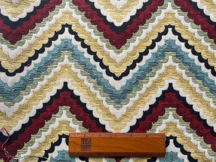 Cultivated Scalloped Flame Stitch Rayon Blend Chenille