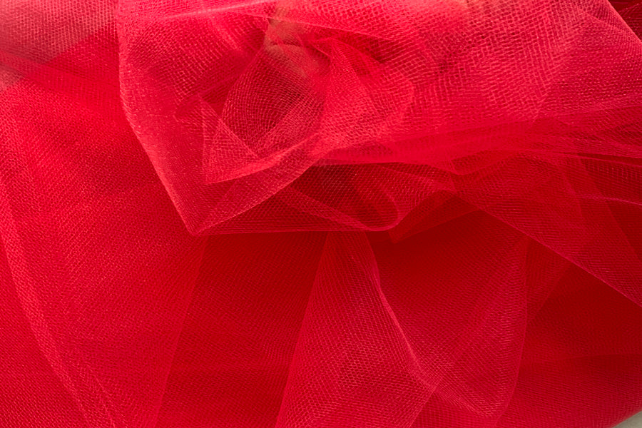 Brilliant Red Coated Canvas Designer Fabric — L'Etoffe Fabrics Online