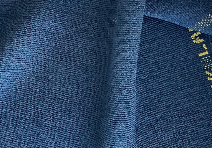 High-End Midnight Navy Selvedged Wool Crepe (Made in Italy)