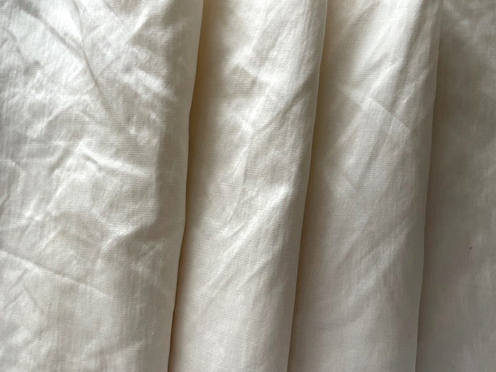 Moderne Disheveled Puffed Ivory Cotton Blend (Made in italy)