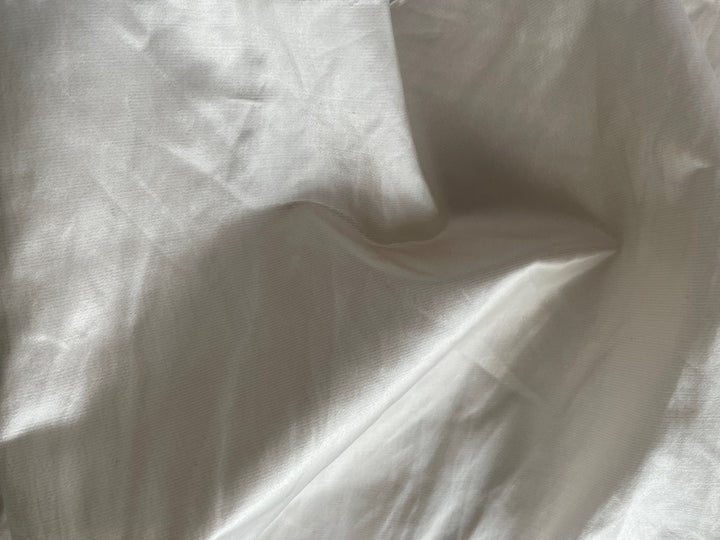 Moderne Disheveled Puffed Ivory Cotton Blend (Made in italy)