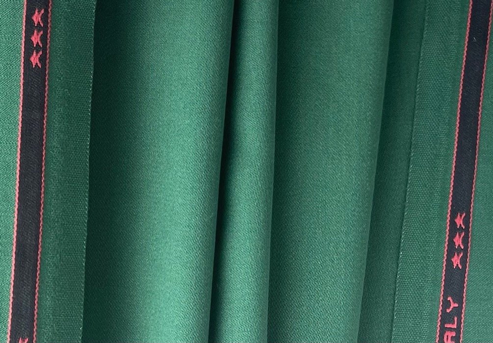 Persian Basil Stretch Wool Twill (Made in Italy)