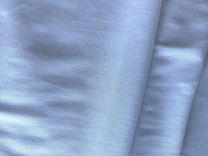 Light-Weight Fluid Daisy White Viscose Knit (Made in Italy)