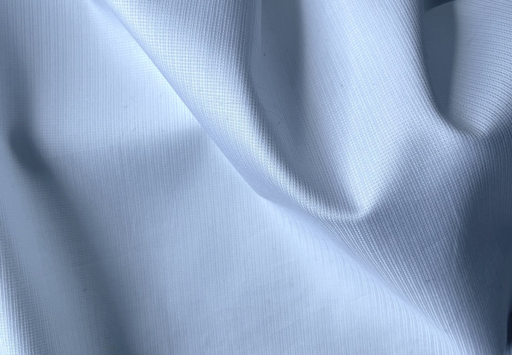 Finely Textured Bright White Cotton Shirting (Made in Italy)