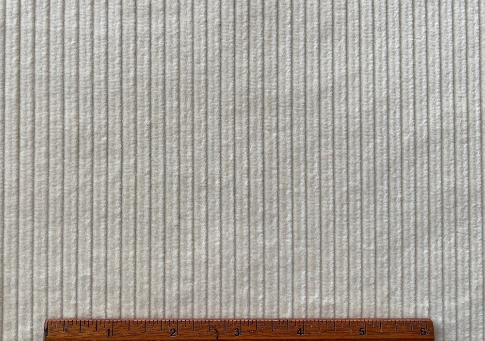 Fine Mid-Weight Vanilla Buttercream Wide-Wale Cotton Corduroy (Made in Italy)