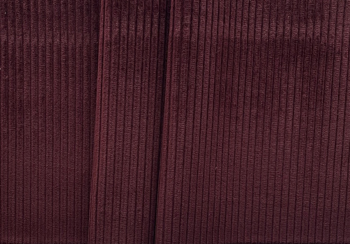 Classic Cordovan Red-Brown Wide Wale Cotton Corduroy (Made in Italy)