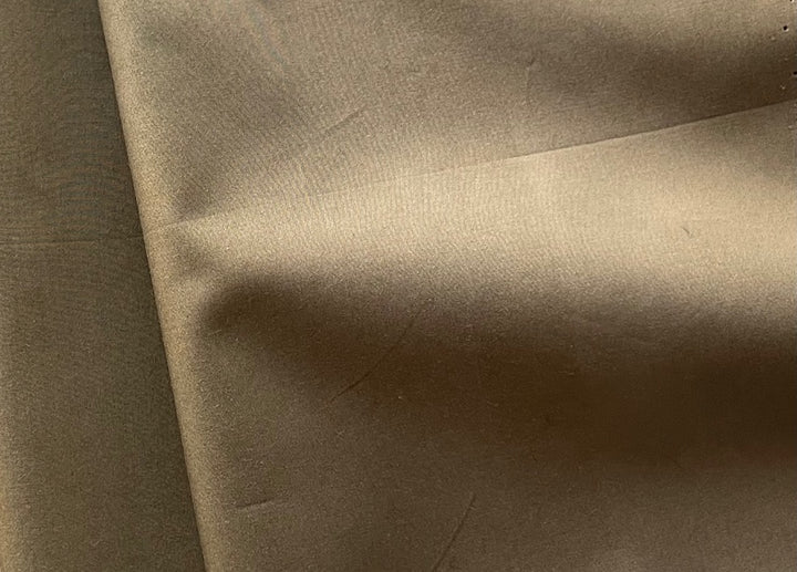 Light to Mid-Weight Cool Bronzed Olive Cotton Poplin (Made in Italy)