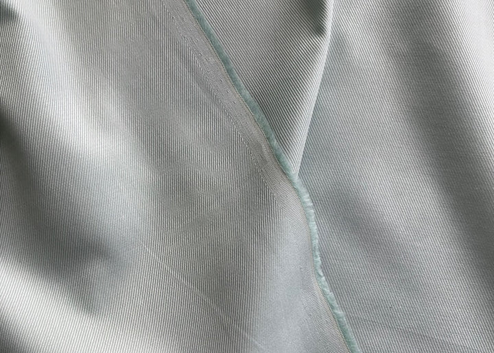 Palest Aqua Pearl Cotton Twill Shirting (Made in Italy)