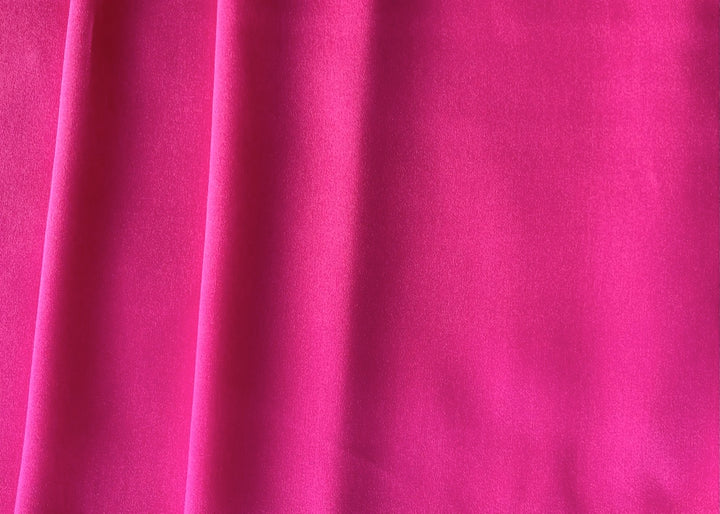 Pulsating Magenta Stretch Silk Satin Charmeuse (Made in Italy)