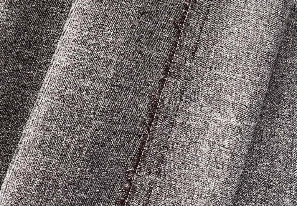 F Filippi Mottled Raw Umber Wool Tweed (Made in Italy)