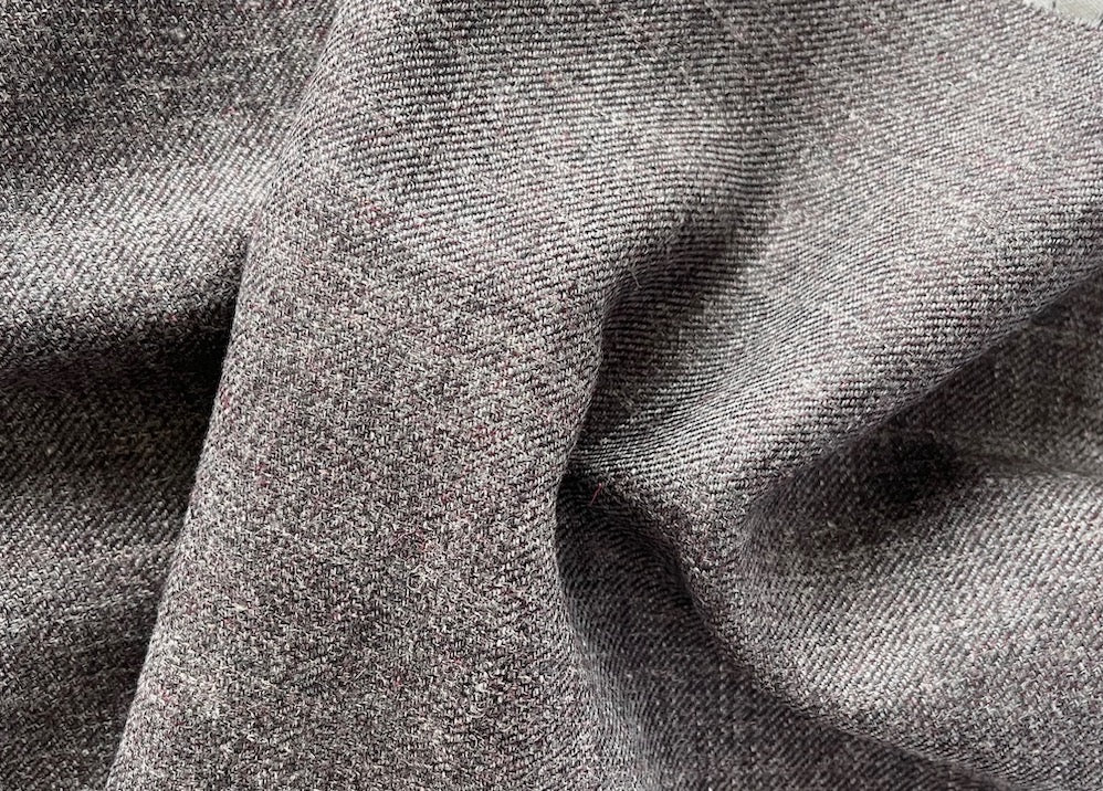 F Filippi Mottled Raw Umber Wool Tweed (Made in Italy)