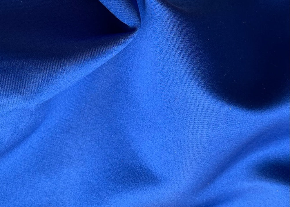 Lux Heavy-Weight Shimmering Sapphire Double-Faced Duchess Silk Satin (Made in Italy)